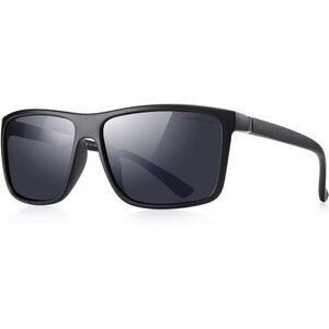 Rectangular Polarized Sports Sunglasses for Men Women Cycling Driving Fishing